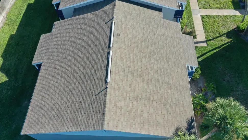 Asphalt roof installation
