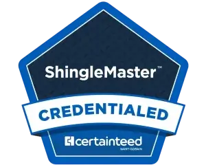 CertainTeed ShingleMaster credentialed contractor badge